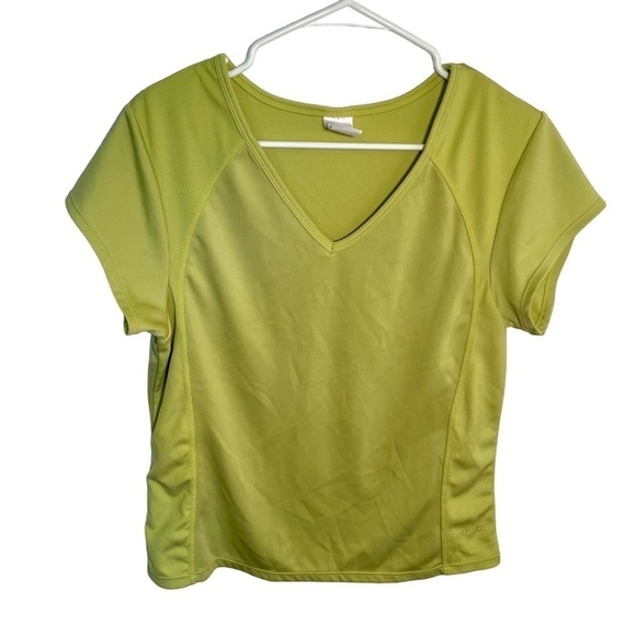Avia Athletic T-Shirt V-Neck Lime Green - Picture 1 of 11